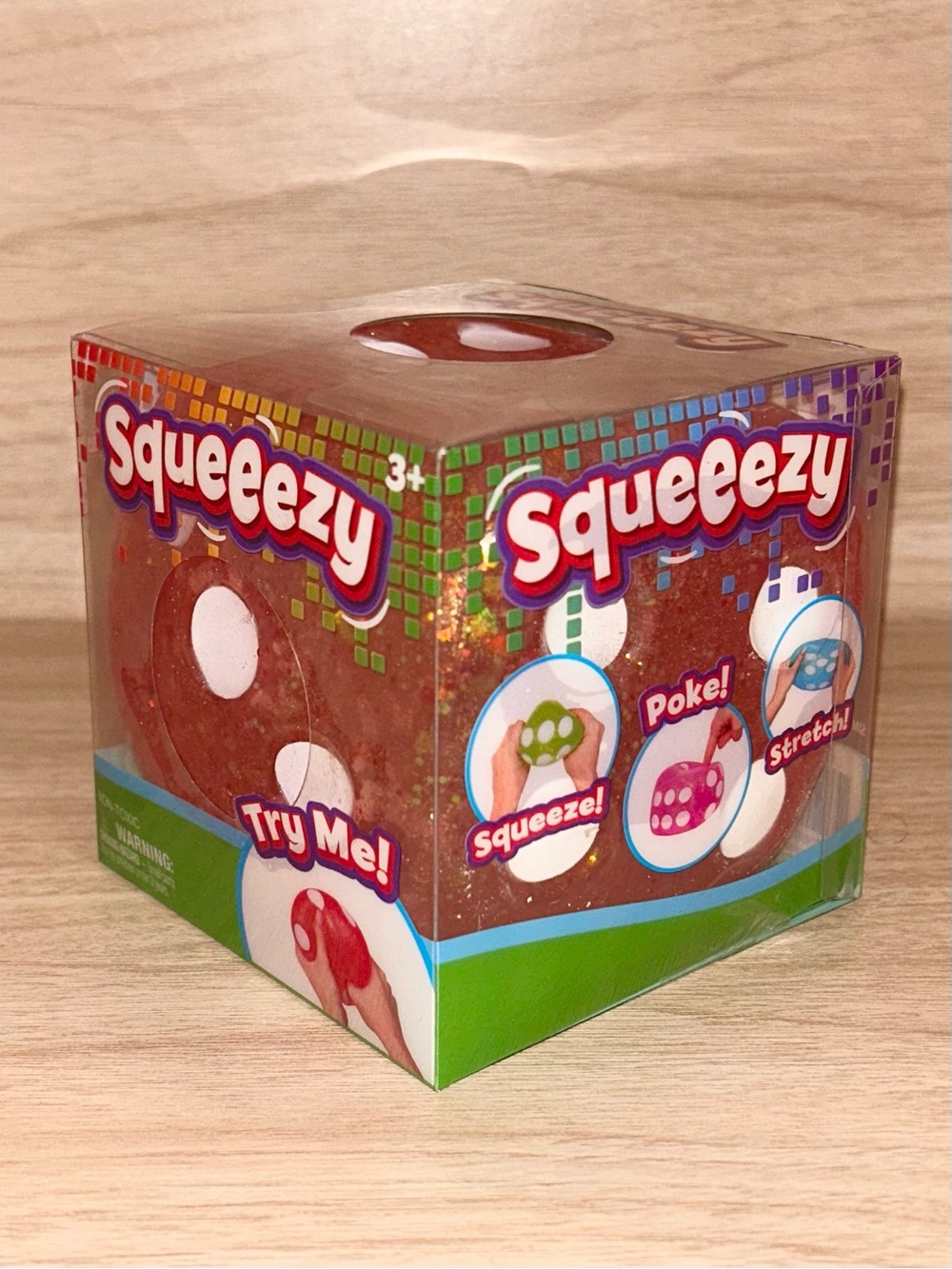 Red Jumbo Squeeezy Dice Toy - Target Gel Dice Squishy